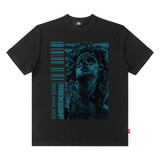 Men T Shirt Fashion Brand Portrait Printing Short-Sleeved T-shirt Men's Summer