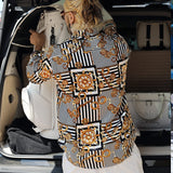 Men Shirt Fall Men's Clothing Polo Shirt Printed T-shirt Long Sleeve