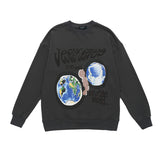 Men Long Sleeve Shirt Men and Women Hiphop Couple Hip Hop Retro Ins Top