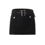 Women Skirt Vintage A- line Skirt Ins Denim Super