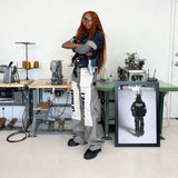 Women Cargo Pants Jeans Winter Women's Design Sense Drooping Wide-Leg Pants