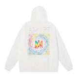 Amiri Hoodie AMI Colorful Pattern Letter Print Hooded Sweater for Men and Women