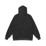 Men Hoodie Science Fiction Printed Washed Distressed Sweater Men's Hip Hop Pullover Hooded Top