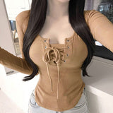 Women Long Sleeve Shirt  上衣女紧身打底衫