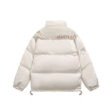 Unisex Jacket Winter Pu Embroidered Cotton Jacket