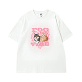 Men T Shirt Five-Pointed Star Printed Short-Sleeved T-shirt Men and Women Ins Style Couple
