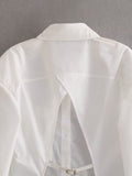 Women T-Shirt Autumn Long Sleeve Loose Mid-Length Blouse Design Sense