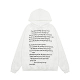 Men Hoodie Letter Printed Hoodie Men's Loose Casual