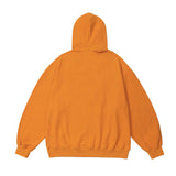 Men Hoodie Flocking Embroidered Cat Letter Hooded Sweater