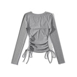 Women T-Shirt Bottoming Shirt Women's Stretch T-shirt Top