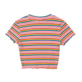 Women T-shirt Short-Sleeved T-shirt Women's Summer Midriff-Baring Top