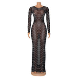 Women Dresses Autumn and Winter Women's Clothing Sexy Tight Long Sleeve Dress