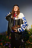Unisex Jacket Autumn Printed Leather Baseball Uniform Women's Clothing