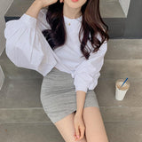 Women Long Sleeve Shirt Spring and Autumn Loose Top Women's Casual T-shirt