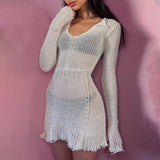 Women Desses Dress Female Hot Girl Autumn Outer Wear Long Sleeve