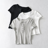 Women T-Shirt Short Sleeve Pullover T-shirt Tops Women