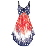 National Flag Day Dress Summer Dress Digital Printing Leisure