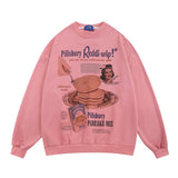Men Hoodie Printed Sweater Men's Casual Long Sleeve round Neck Loose Top