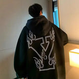 Men Hoodie Letter Printed Hoodie Men's Winter Hoodie