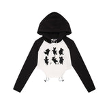Women Hoodie Hoodie Women's Fall Color-Blocking Long Sleeve Pullover