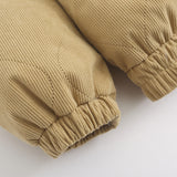 Men Cotton Padded Jacket Coat with Letters Embroidered Cotton Jacket Men's Winter Long Sleeve Cotton Coat Puffer Jacket Coat