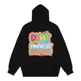 Men Hoodie Letter Hooded Sweater Men Loose Casual Long Sleeves Sports