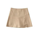 Women Skirt Women's Solid Color Stretch Skirt Short Culottes