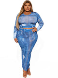 Women Co-Ord Set Women's Autumn Printing Fashion Slim Printing