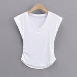 Women T-Shirt Top Women's Summer Slim Fit Slimming Casual T-shirt