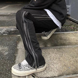 Men Sweatpants Sports Pants Men's Spring and Autumn Loose Zip All-Matching