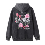 Men Hoodie Printed Hoodie Men's Ins Loose Distressed