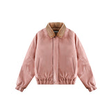 Unisex Jacket Winter Vintage Collar Cotton Leather Coat