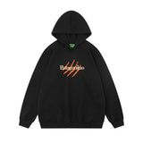 Men Hoodie Simple Embroidered Letter Hooded Sweater