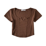 Women T-Shirt Short-Sleeved T-shirt Women's Slim Fit
