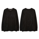 Men Long Sleeve Shirt Embroidered High Street Long Sleeve T-shirt Men and Women Loose Fashion Autumn Winter Coat