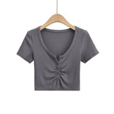 Women T-shirt Short Sleeve T-shirt Top Women's Summer round Neck