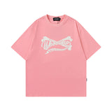 Men's T Shirt Printed round Neck T-shirt Men's and Women's Cotton Short Sleeve