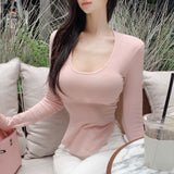 Women Long Sleeve Shirt Tight Long Sleeve