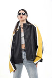 Unisex Jacket Fall Color-Blocking Zip Jacket Women's