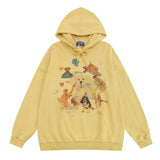 Men Hoodie Animal Printed Hoodie Men's Pullover Top