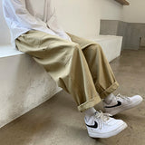 Men Sweatpants Men's Casual Pants Ins Trendy Wide-Leg Knickerbockers