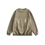 Unisex Jacket Autumn Flame Brushed round Neck Sweaters Women's Clothing