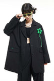 Unisex Jacket Autumn Detachable Small Flower Suit Women's Clothing
