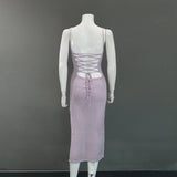 Women Desses Sexy Knit Halter Dress Sheath Dress