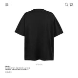 American vintage street T-shirt pure cotton men's and women's summer loose