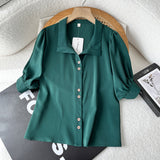 Women T-Shirt Summer Shirt Women Design Blouse Shirt Lightly Mature