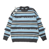 Women Sweater round Neck Autumn Stitching Sweater Knitted Cardigan
