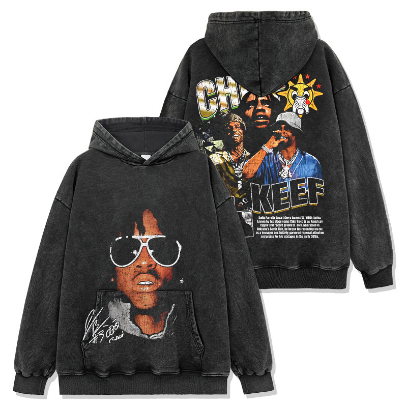 Chief Keef T-shirt, Crew Neck Loose