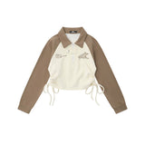 Women Long Sleeve T-Shirt Long Sleeve T-shirt Girls Autumn Embroidery Casual Top