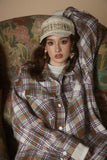 Unisex Jacket Autumn Plaid Casual Coat Women's Clothing